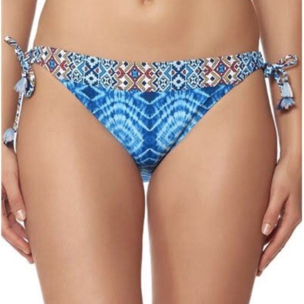 NWT Bleu Rod Beattie Mykonos Tassel Side Tie Hipster Bikini Bottom Sz. 12